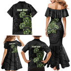 Personalised Sydney Thunder NAIDOC Week 2026 Family Matching Mermaid Dress and Hawaiian Shirt Sea Turtles Aboriginal Art