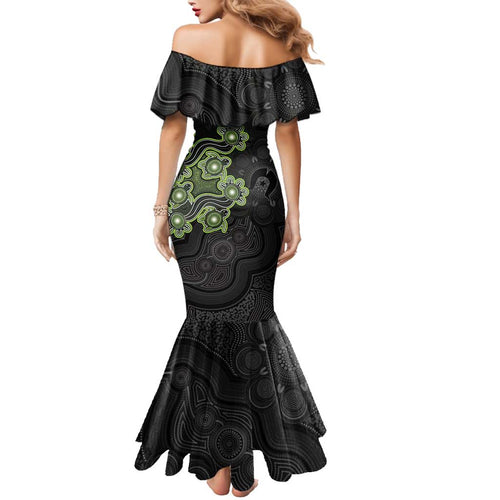 Personalised Sydney Thunder NAIDOC Week 2026 Family Matching Mermaid Dress and Hawaiian Shirt Sea Turtles Aboriginal Art