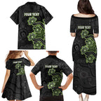 Personalised Sydney Thunder NAIDOC Week 2026 Family Matching Puletasi and Hawaiian Shirt Sea Turtles Aboriginal Art