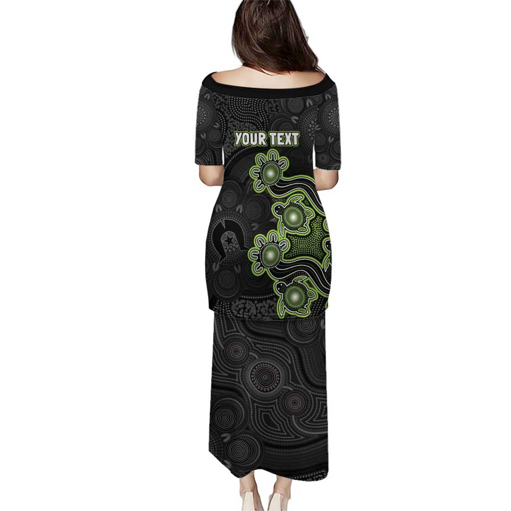 Personalised Sydney Thunder NAIDOC Week 2026 Family Matching Puletasi and Hawaiian Shirt Sea Turtles Aboriginal Art