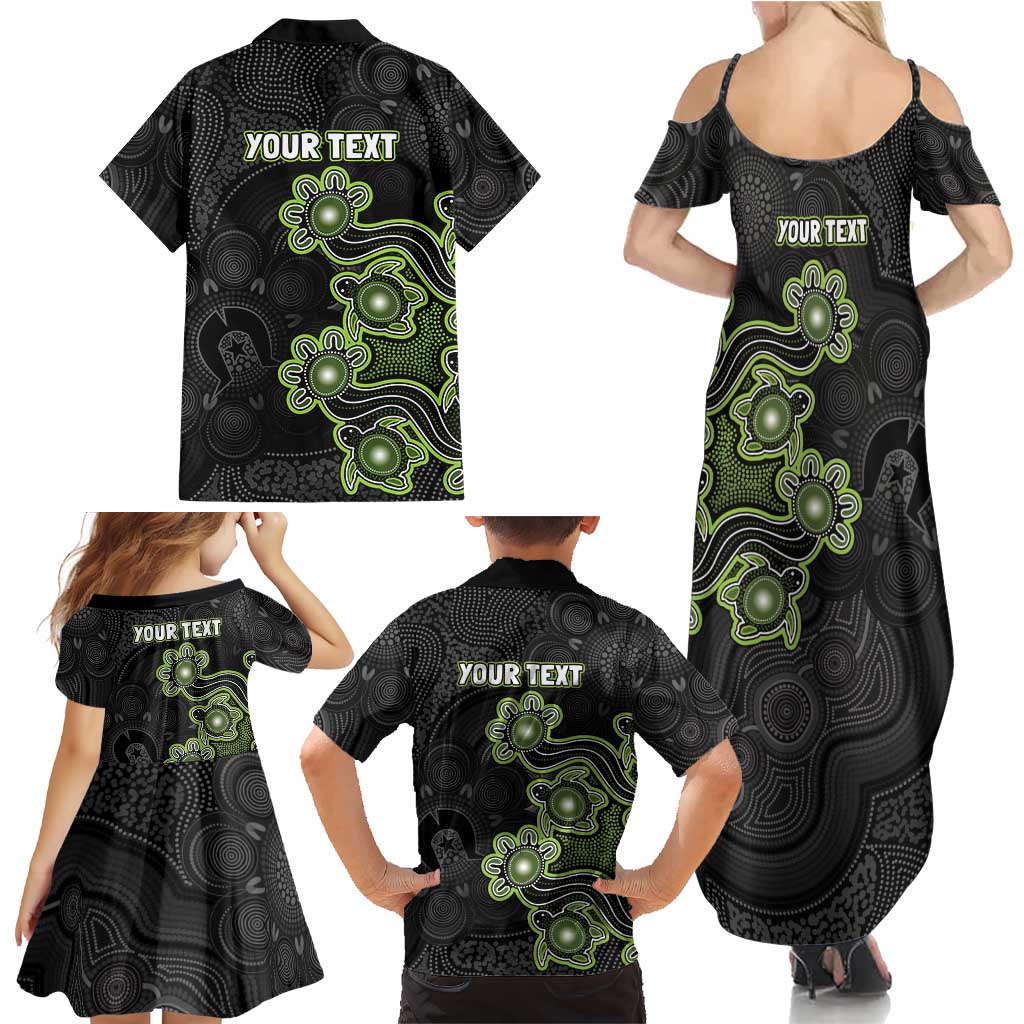 Personalised Sydney Thunder NAIDOC Week 2026 Family Matching Summer Maxi Dress and Hawaiian Shirt Sea Turtles Aboriginal Art