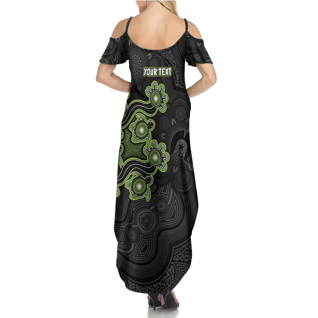 Personalised Sydney Thunder NAIDOC Week 2026 Family Matching Summer Maxi Dress and Hawaiian Shirt Sea Turtles Aboriginal Art