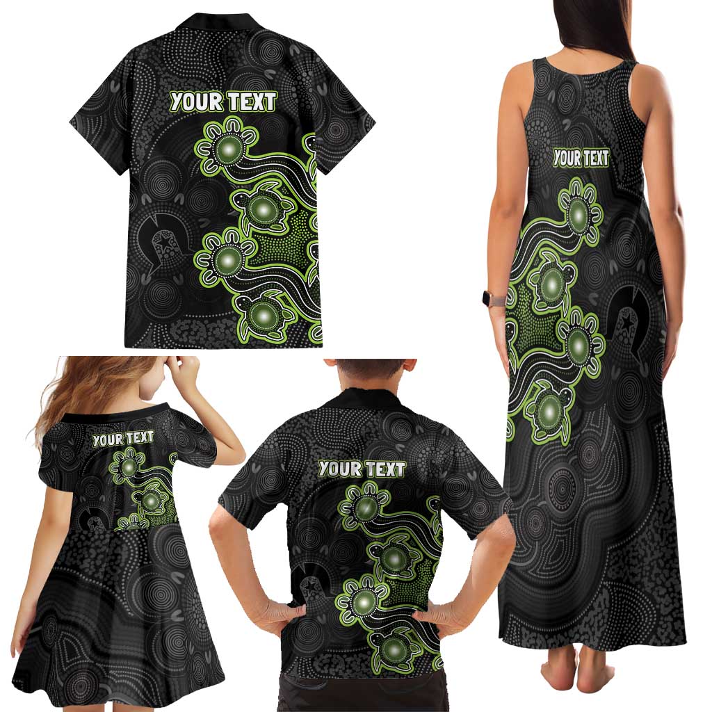 Personalised Sydney Thunder NAIDOC Week 2026 Family Matching Tank Maxi Dress and Hawaiian Shirt Sea Turtles Aboriginal Art