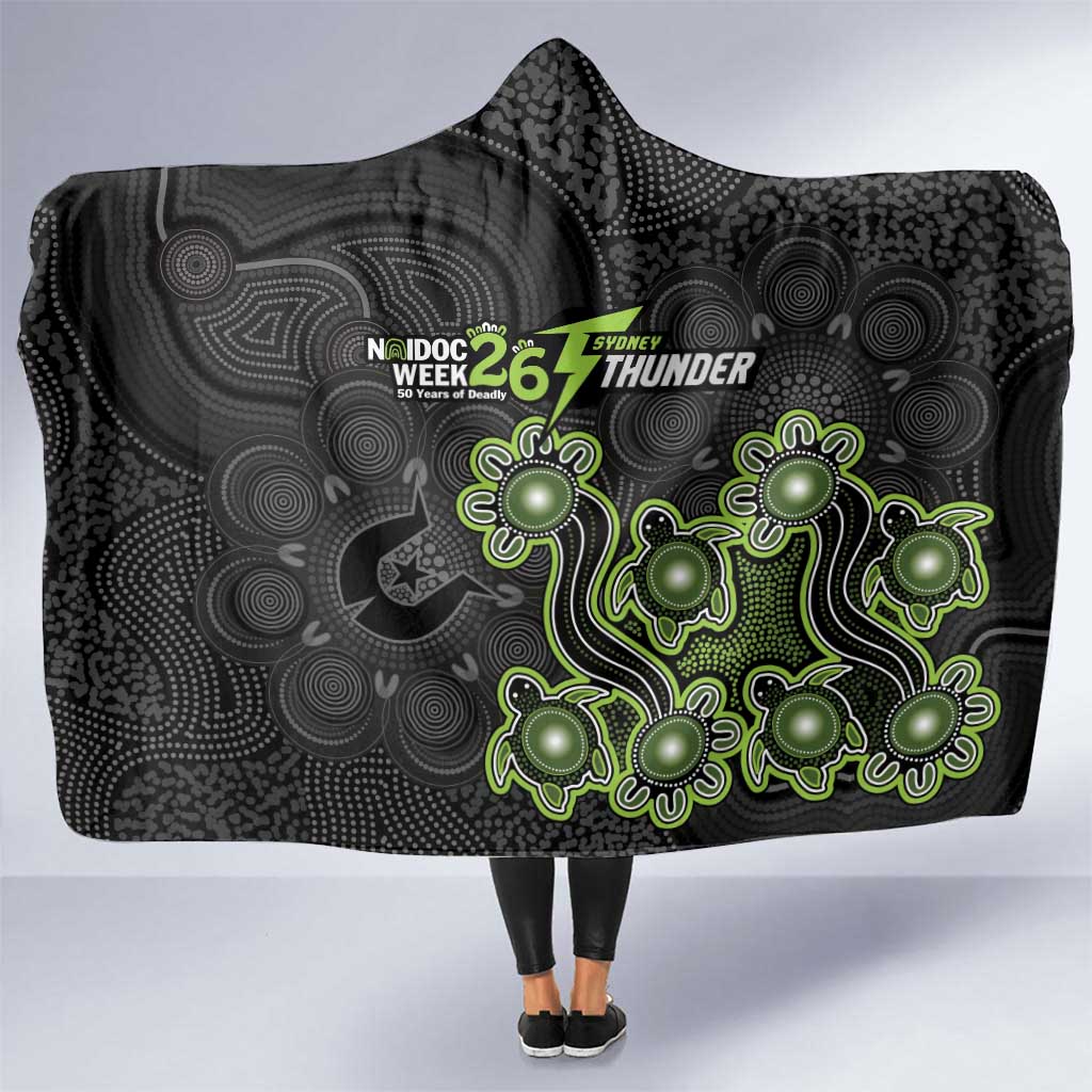 Sydney Thunder NAIDOC Week 2026 Hooded Blanket Sea Turtles Aboriginal Art