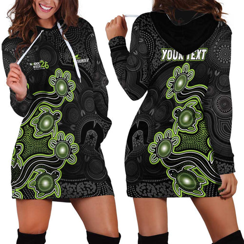 Personalised Sydney Thunder NAIDOC Week 2026 Hoodie Dress Sea Turtles Aboriginal Art