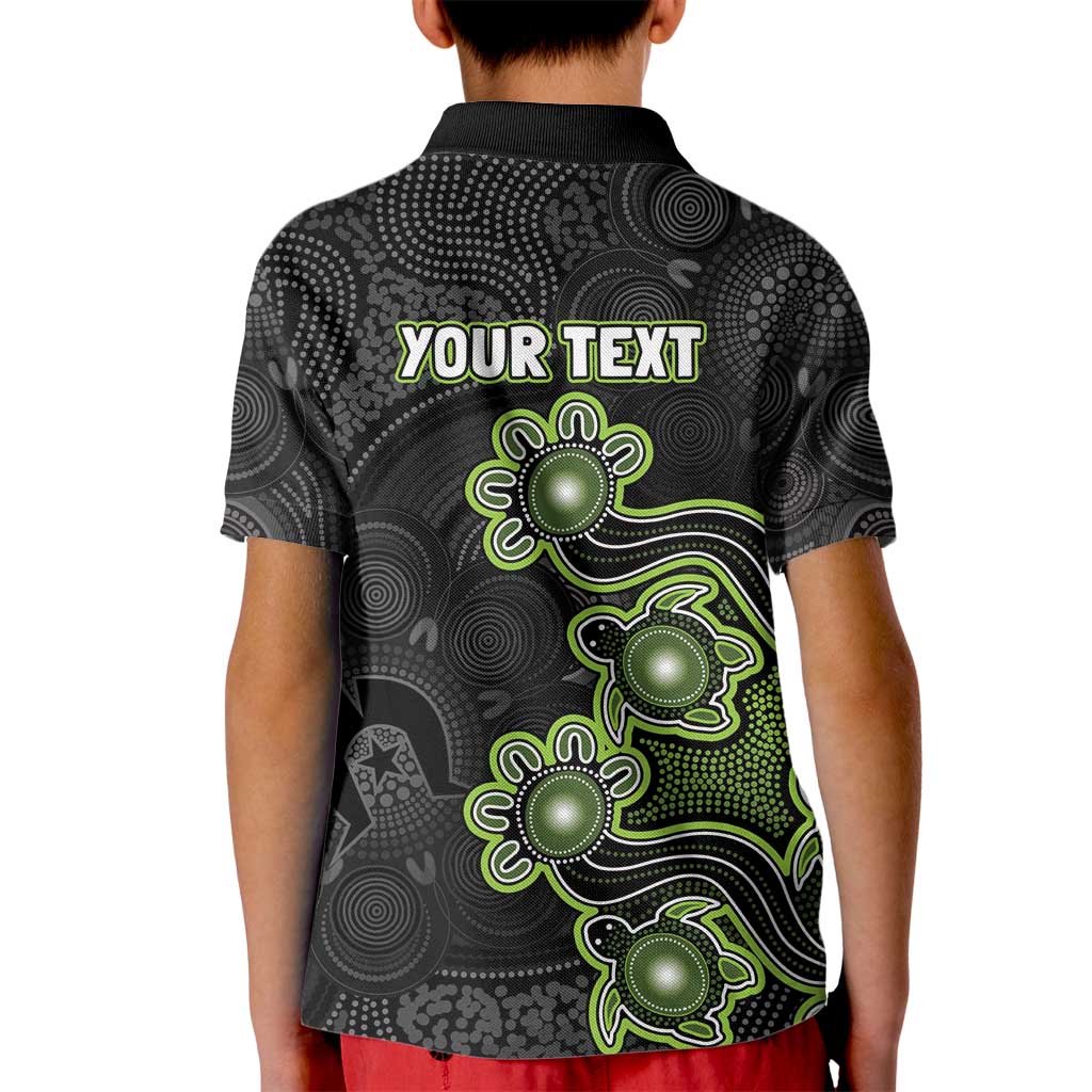 Personalised Sydney Thunder NAIDOC Week 2026 Kid Polo Shirt Sea Turtles Aboriginal Art
