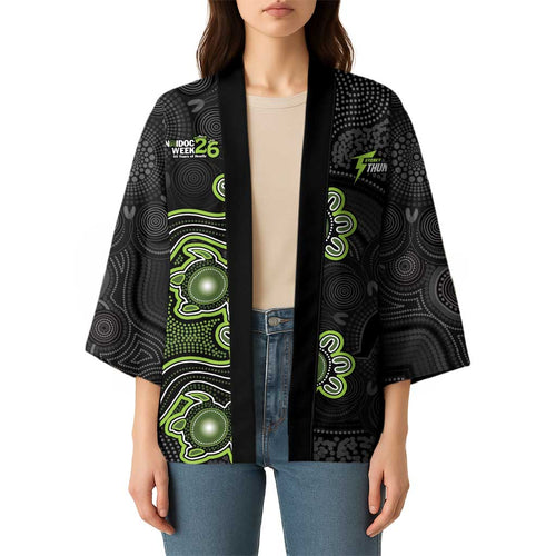 Personalised Sydney Thunder NAIDOC Week 2026 Kimono Sea Turtles Aboriginal Art