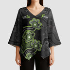 Personalised Sydney Thunder NAIDOC Week 2026 Kimono Sleeve Blouse Sea Turtles Aboriginal Art
