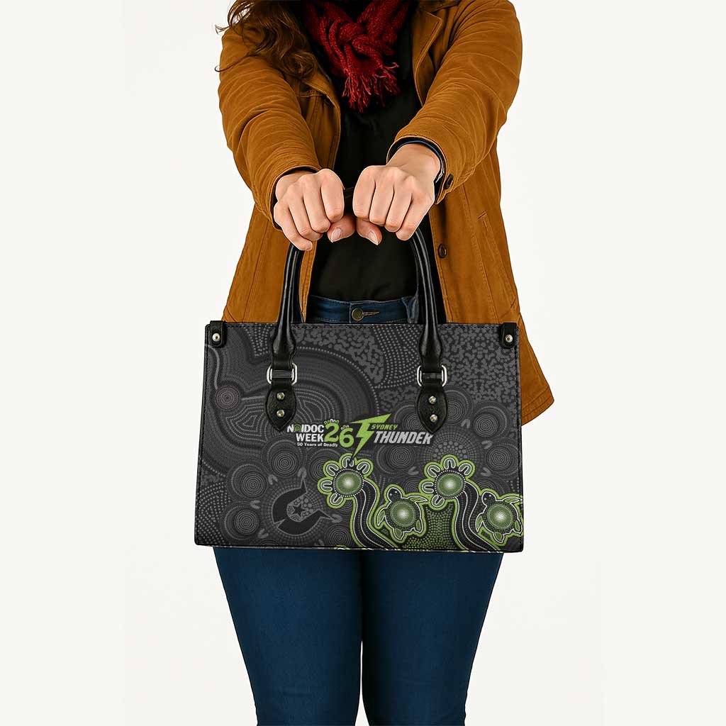 Sydney Thunder NAIDOC Week 2026 Leather Bag Sea Turtles Aboriginal Art