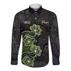 Personalised Sydney Thunder NAIDOC Week 2026 Long Sleeve Button Shirt Sea Turtles Aboriginal Art