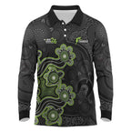 Personalised Sydney Thunder NAIDOC Week 2026 Long Sleeve Polo Shirt Sea Turtles Aboriginal Art