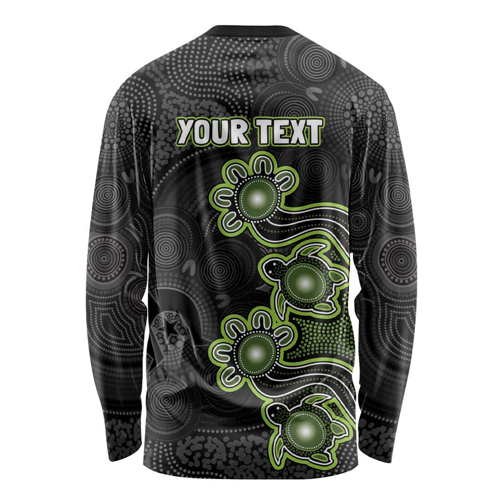 Personalised Sydney Thunder NAIDOC Week 2026 Long Sleeve Shirt Sea Turtles Aboriginal Art