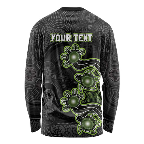 Personalised Sydney Thunder NAIDOC Week 2026 Long Sleeve Shirt Sea Turtles Aboriginal Art