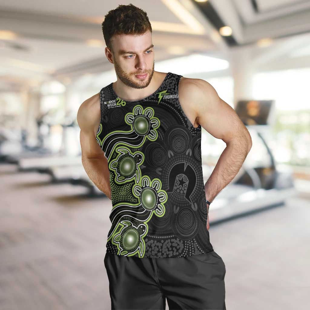 Personalised Sydney Thunder NAIDOC Week 2026 Men Tank Top Sea Turtles Aboriginal Art