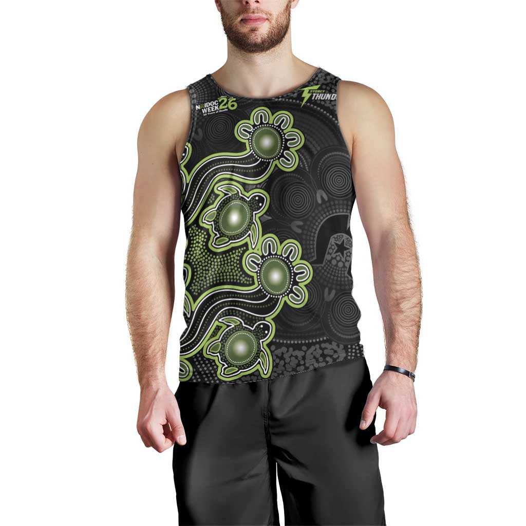 Personalised Sydney Thunder NAIDOC Week 2026 Men Tank Top Sea Turtles Aboriginal Art