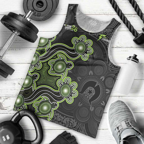 Personalised Sydney Thunder NAIDOC Week 2026 Men Tank Top Sea Turtles Aboriginal Art