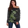 Personalised Sydney Thunder NAIDOC Week 2026 Off Shoulder Sweater Sea Turtles Aboriginal Art