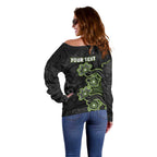 Personalised Sydney Thunder NAIDOC Week 2026 Off Shoulder Sweater Sea Turtles Aboriginal Art