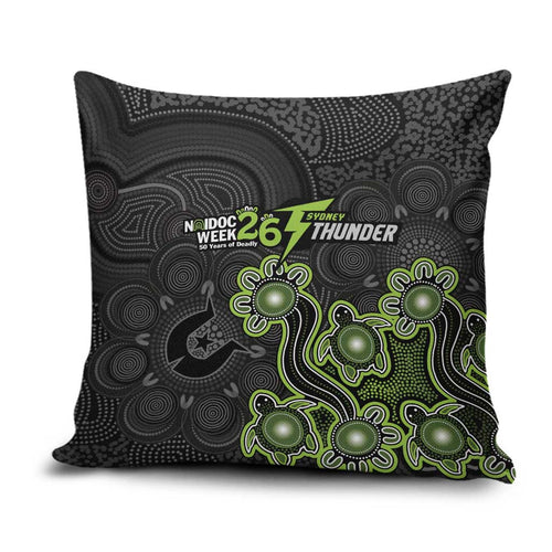 Sydney Thunder NAIDOC Week 2026 Pillow Cover Sea Turtles Aboriginal Art