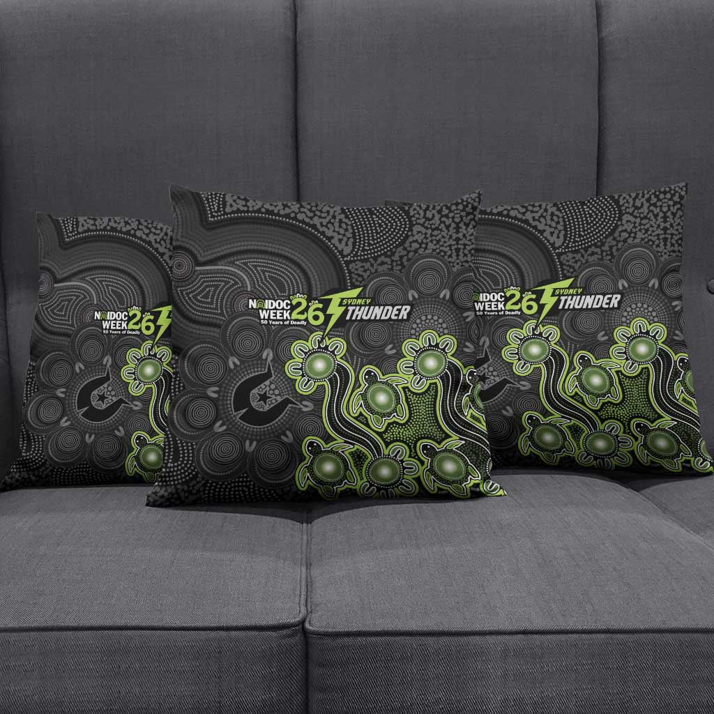 Sydney Thunder NAIDOC Week 2026 Pillow Cover Sea Turtles Aboriginal Art