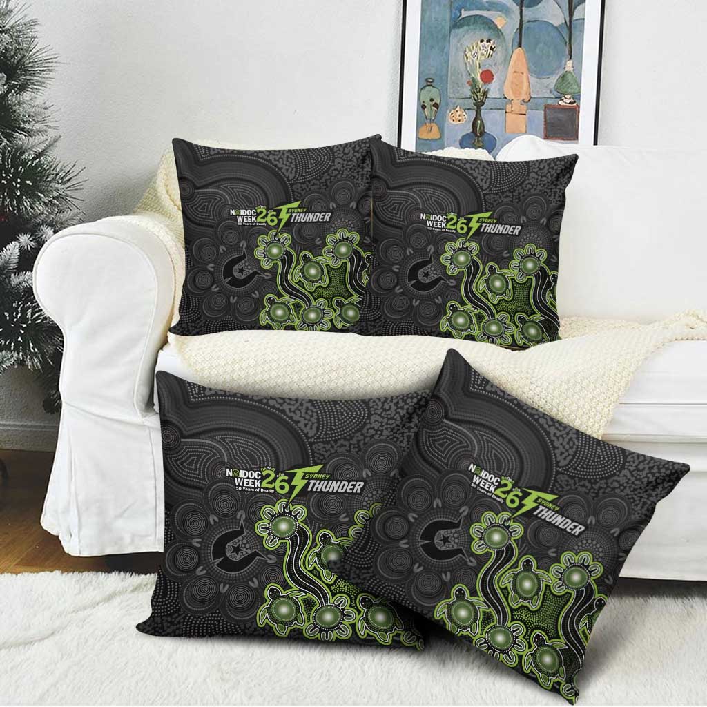 Sydney Thunder NAIDOC Week 2026 Pillow Cover Sea Turtles Aboriginal Art
