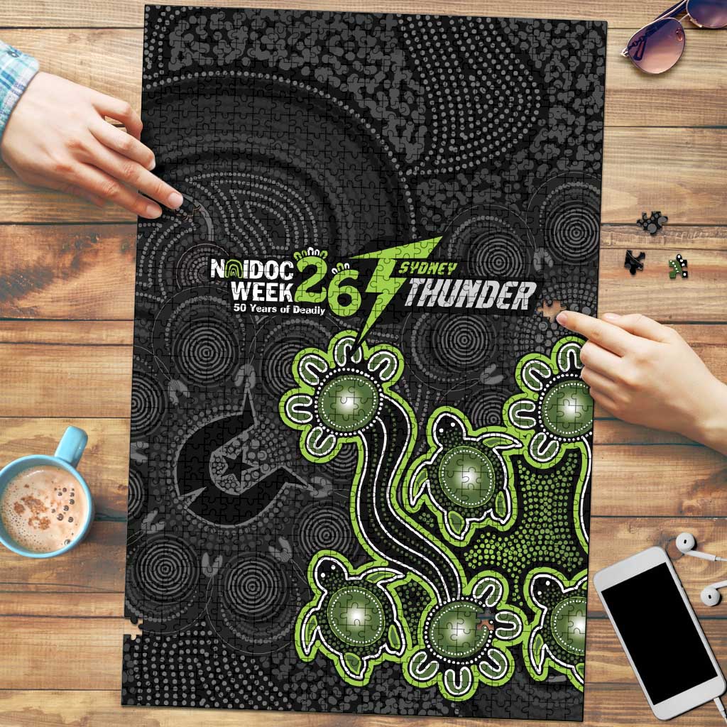 Sydney Thunder NAIDOC Week 2026 Puzzle Sea Turtles Aboriginal Art