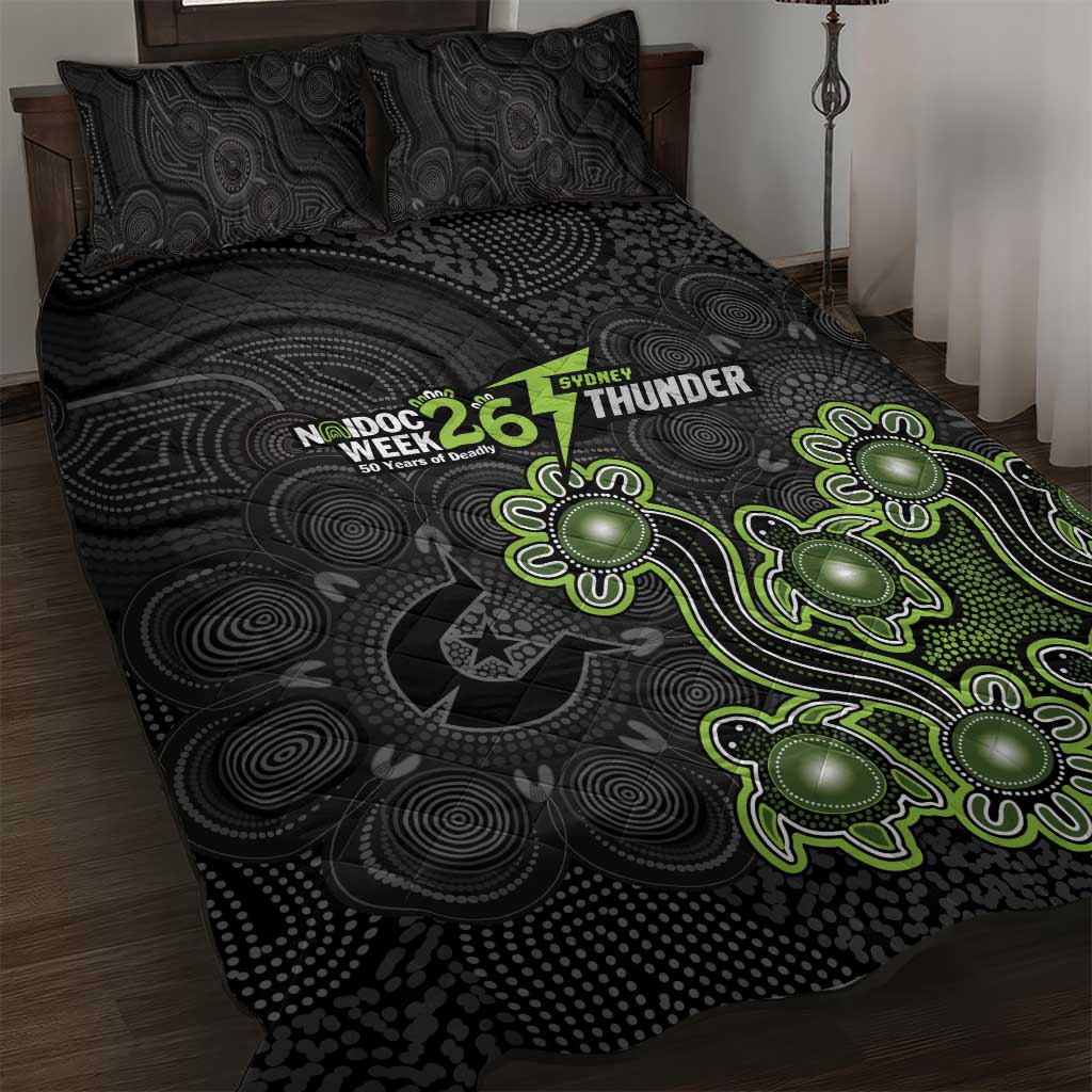 Sydney Thunder NAIDOC Week 2026 Quilt Bed Set Sea Turtles Aboriginal Art