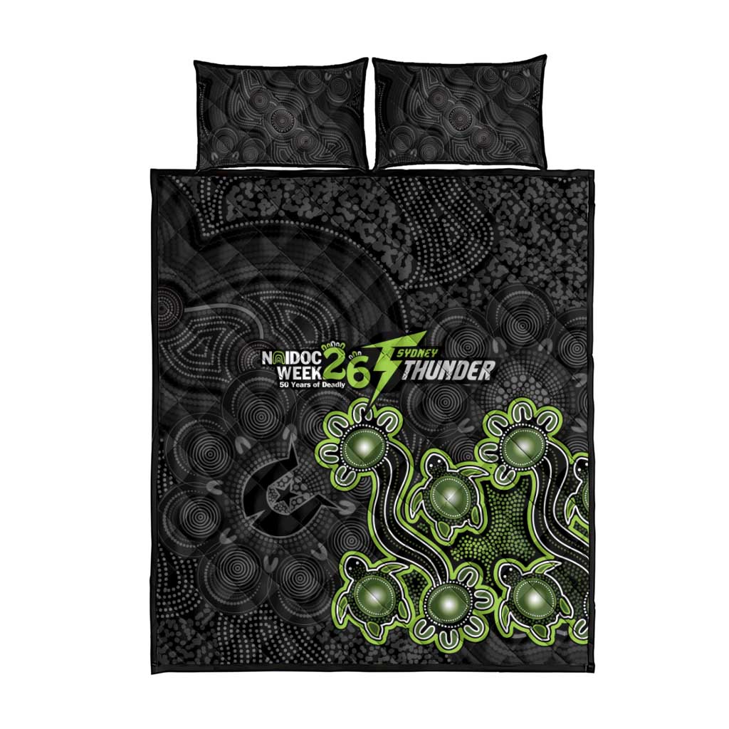 Sydney Thunder NAIDOC Week 2026 Quilt Bed Set Sea Turtles Aboriginal Art