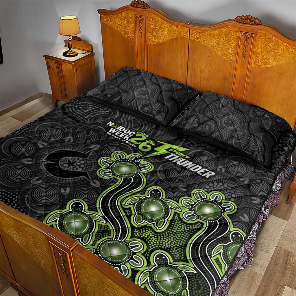 Sydney Thunder NAIDOC Week 2026 Quilt Bed Set Sea Turtles Aboriginal Art