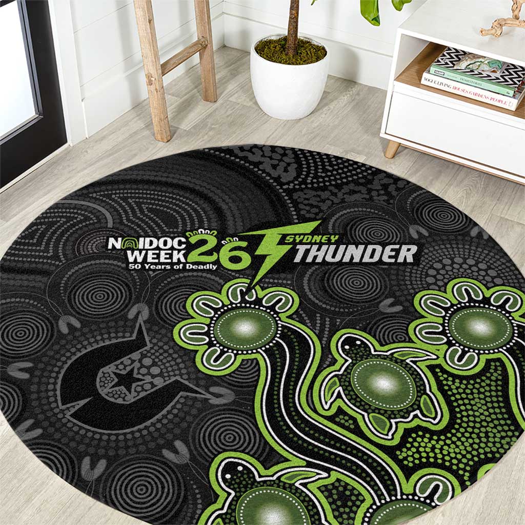 Sydney Thunder NAIDOC Week 2026 Round Carpet Sea Turtles Aboriginal Art