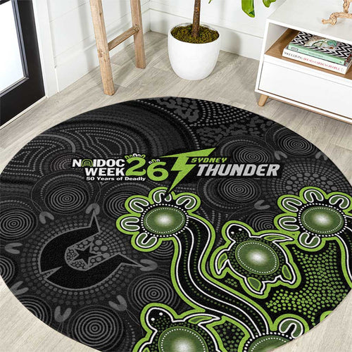 Sydney Thunder NAIDOC Week 2026 Round Carpet Sea Turtles Aboriginal Art