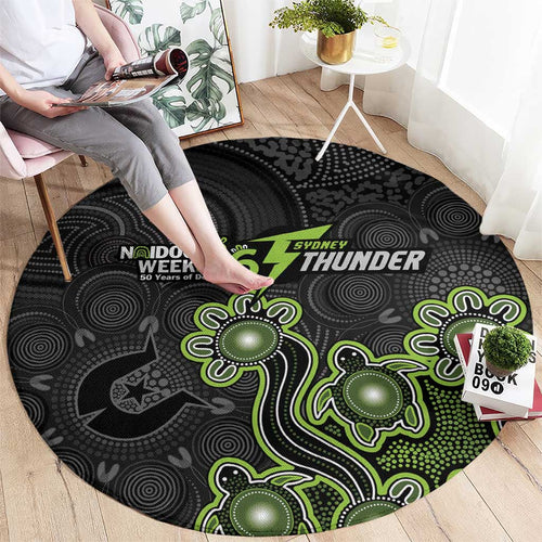Sydney Thunder NAIDOC Week 2026 Round Carpet Sea Turtles Aboriginal Art
