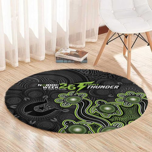 Sydney Thunder NAIDOC Week 2026 Round Carpet Sea Turtles Aboriginal Art