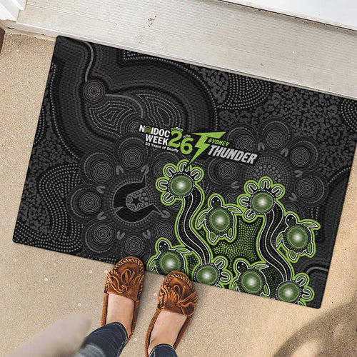 Sydney Thunder NAIDOC Week 2026 Rubber Doormat Sea Turtles Aboriginal Art