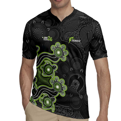 Personalised Sydney Thunder NAIDOC Week 2026 Rugby Jersey Sea Turtles Aboriginal Art