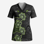 Personalised Sydney Thunder NAIDOC Week 2026 Scrub Top Sea Turtles Aboriginal Art