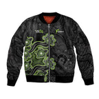 Personalised Sydney Thunder NAIDOC Week 2026 Sleeve Zip Bomber Jacket Sea Turtles Aboriginal Art