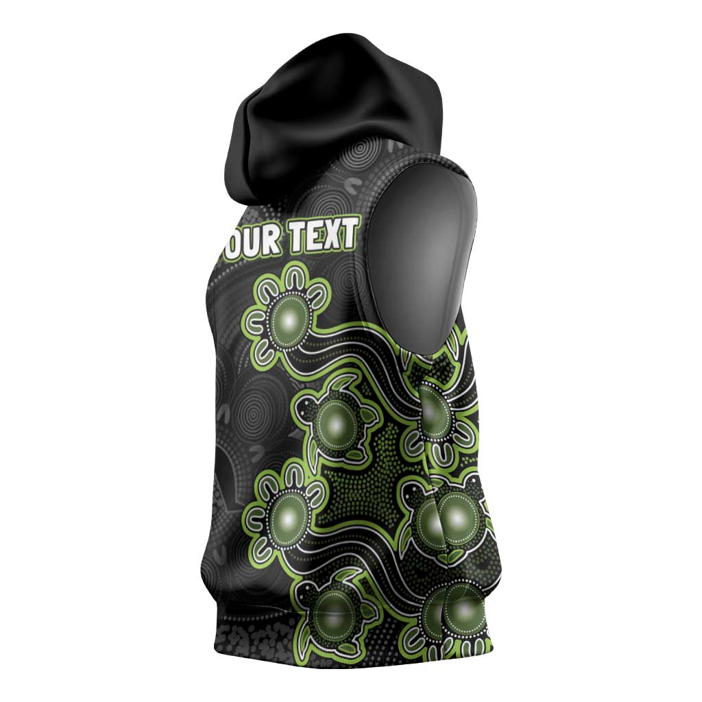 Personalised Sydney Thunder NAIDOC Week 2026 Sleeveless Hoodie Sea Turtles Aboriginal Art