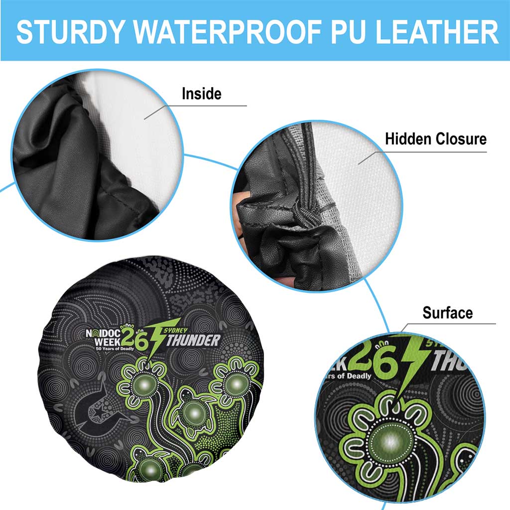 Sydney Thunder NAIDOC Week 2026 Spare Tire Cover Sea Turtles Aboriginal Art