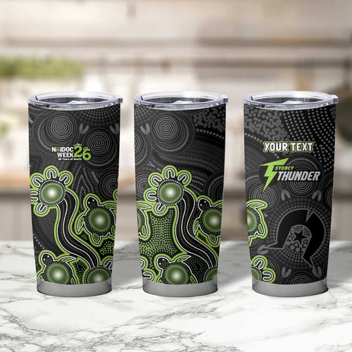 Personalised Sydney Thunder NAIDOC Week 2026 Tumbler Cup Sea Turtles Aboriginal Art