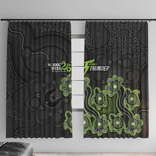 Sydney Thunder NAIDOC Week 2026 Window Curtain Sea Turtles Aboriginal Art
