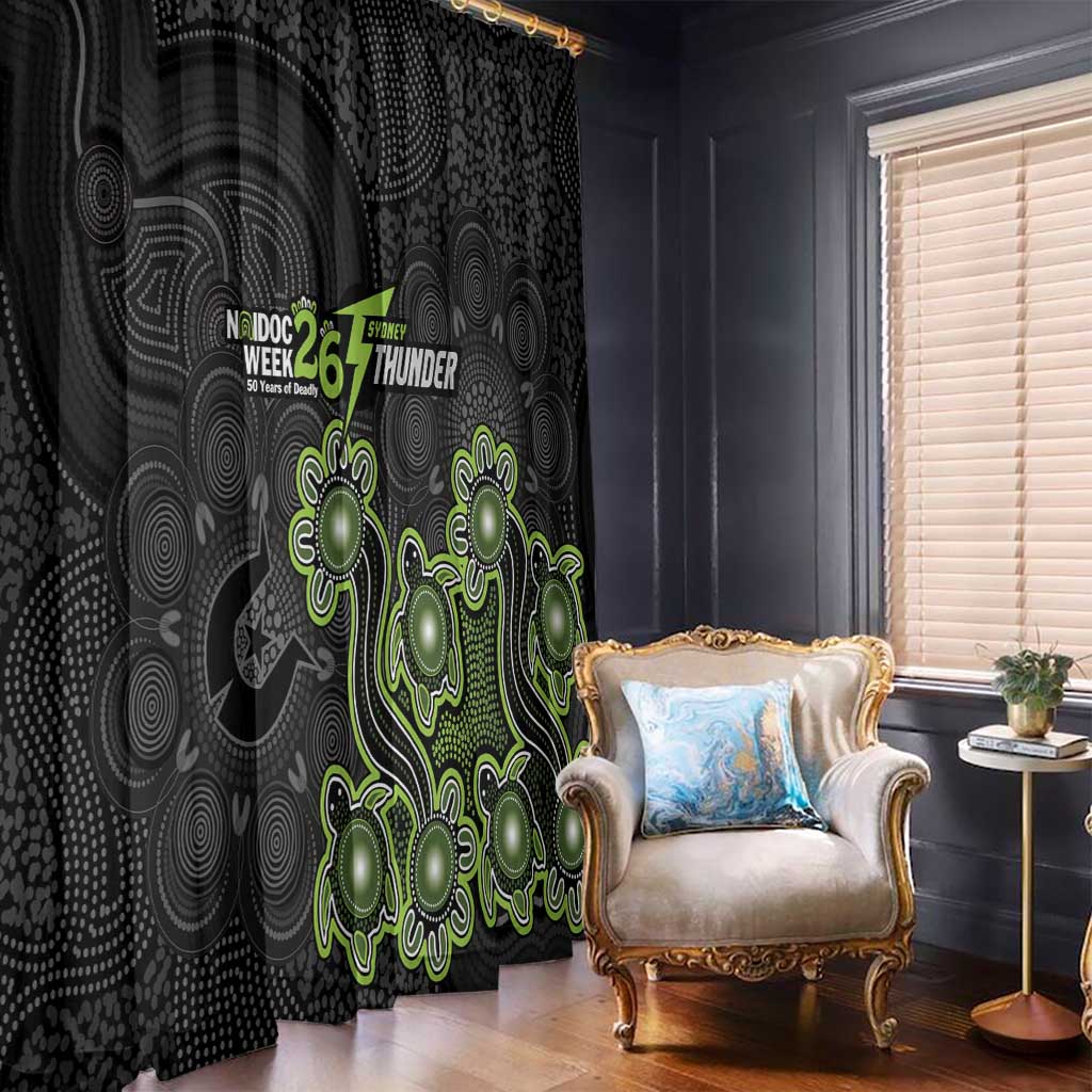 Sydney Thunder NAIDOC Week 2026 Window Curtain Sea Turtles Aboriginal Art