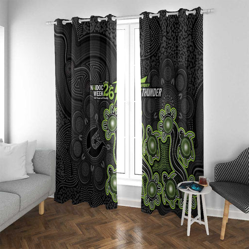Sydney Thunder NAIDOC Week 2026 Window Curtain Sea Turtles Aboriginal Art