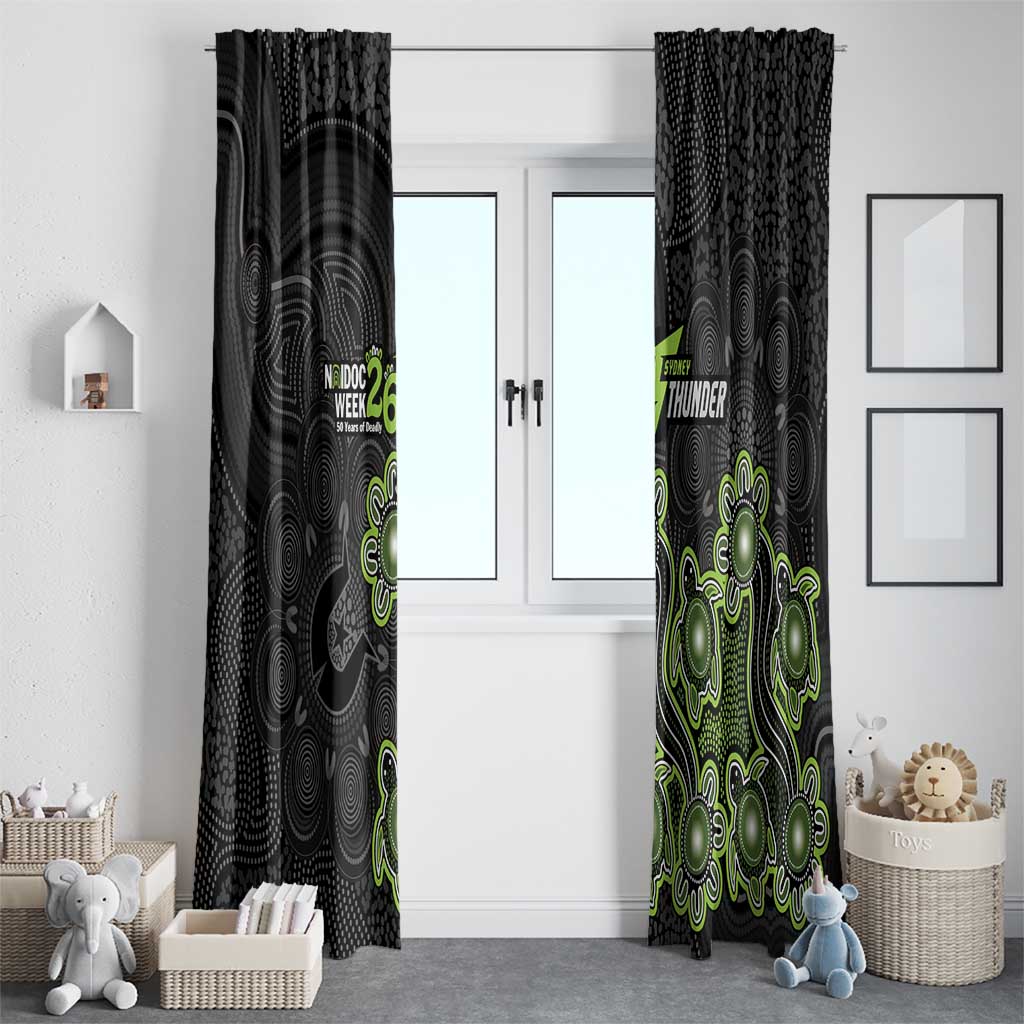 Sydney Thunder NAIDOC Week 2026 Window Curtain Sea Turtles Aboriginal Art