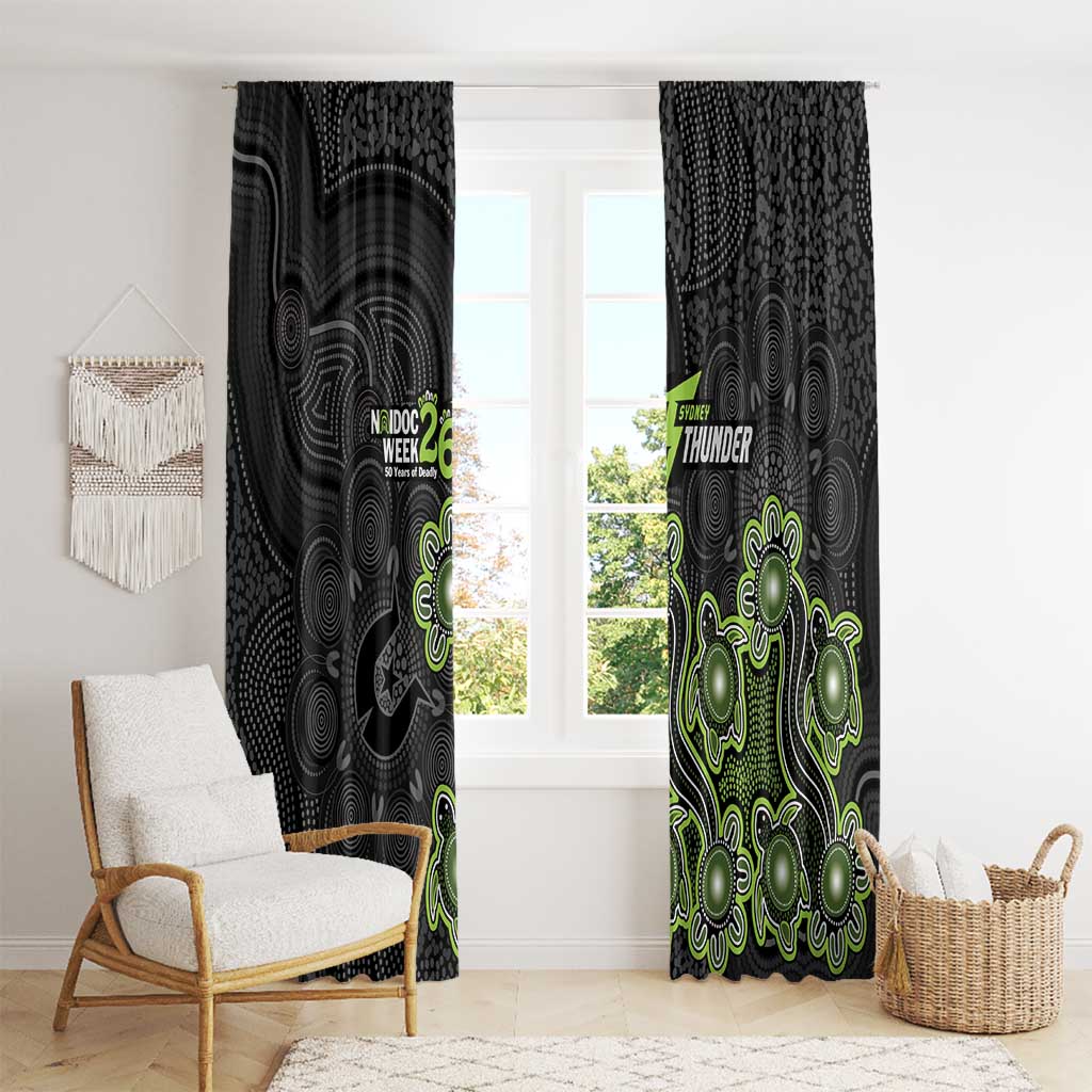 Sydney Thunder NAIDOC Week 2026 Window Curtain Sea Turtles Aboriginal Art