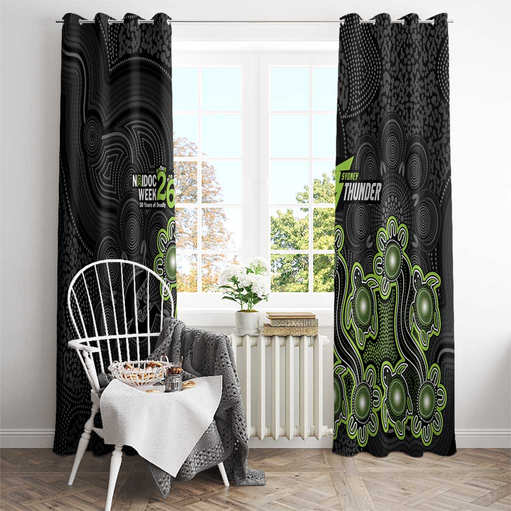 Sydney Thunder NAIDOC Week 2026 Window Curtain Sea Turtles Aboriginal Art