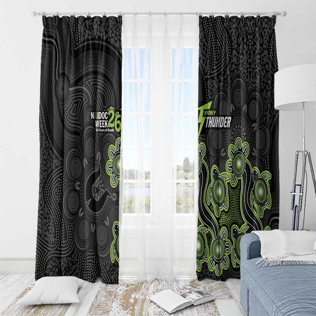 Sydney Thunder NAIDOC Week 2026 Window Curtain Sea Turtles Aboriginal Art