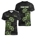 Personalised Sydney Thunder NAIDOC Week 2026 Women V-Neck T-Shirt Sea Turtles Aboriginal Art