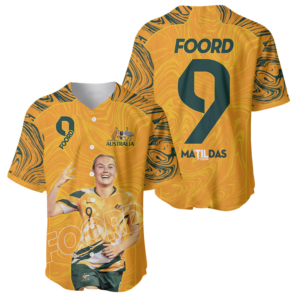 Caitlin Foord Australia Matildas Baseball Jersey