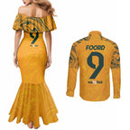 Caitlin Foord Australia Matildas Couples Matching Mermaid Dress and Long Sleeve Button Shirt
